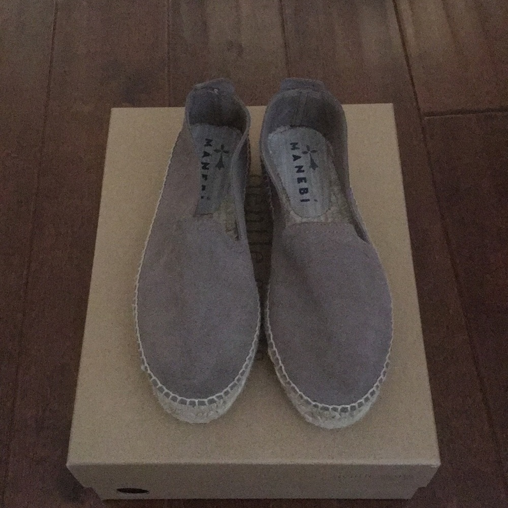 New summer Gray  slip ons